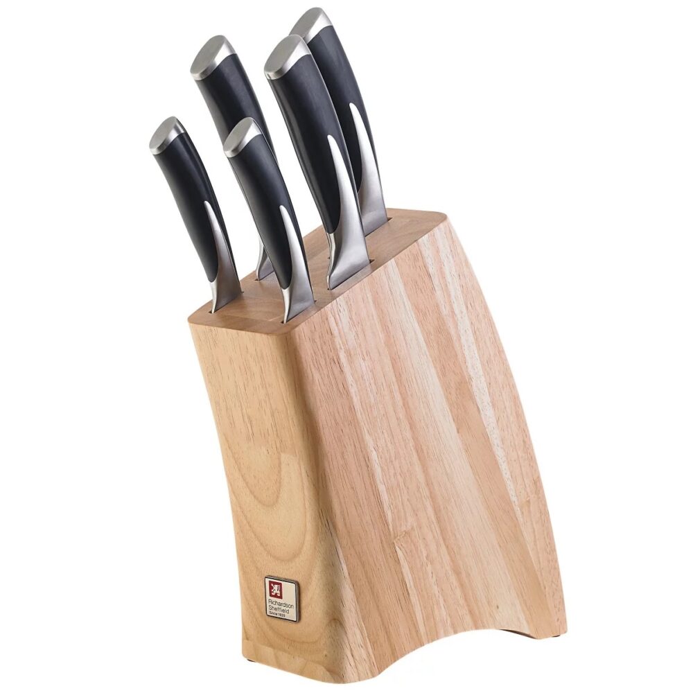 KYU NOIR Blocco set 5 coltelli cucina